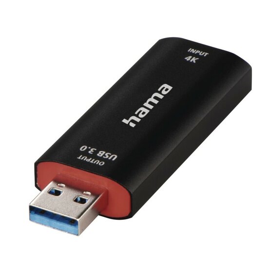 Hama Video-Opname-Stick Usb-Stekker.- Hdmi-Aansluiting 4K